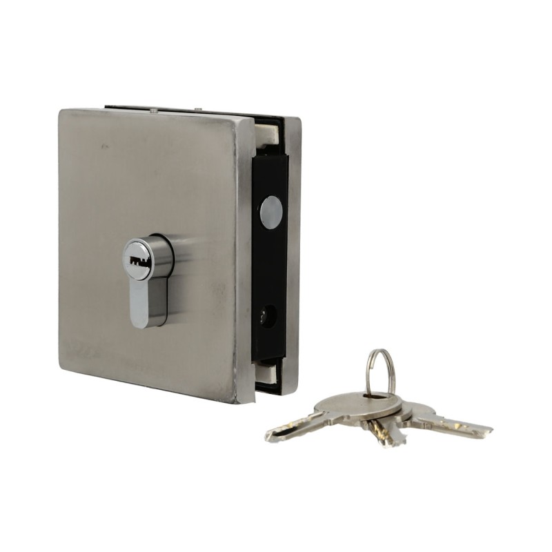 Serratura Di Sicurezza Per Porte In Vetro 10-12 Mm – Acciaio Inox Con Chiavi, Per Casa, Hotel E Uffici