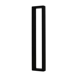 Maniglia Adesiva rettangola in Acciaio Inox Nero per Porte e Box doccia Scorrevoli - 18x4cm