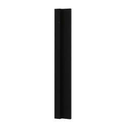 Maniglia Adesiva rettangola in Acciaio Inox Nera per Porte e Box doccia Scorrevoli - 18x4cm