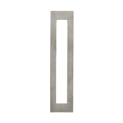 Maniglia Adesiva rettangola in Acciaio Inox Satinato per Porte e Box doccia Scorrevoli - 18x4cm