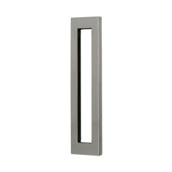 Maniglia Adesiva rettangola in Acciaio Inox Lucido per Porte e Box doccia Scorrevoli - 18x4cm