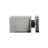 Distanziale quadrato 45x45 con collare viti nascoste in acciaio inox 316 Lucido - h60