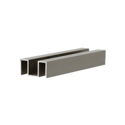 Profilo a "U" in Alluminio Satinato per Box doccia - 220cm