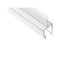 Guarnizione Box doccia in Pvc trasparente con aletta centrale - Barre 220cm per vetro 8mm