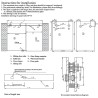 Kit Box Doccia in Acciaio inox finitura Oro Sistema di Apertura Muro / Muro