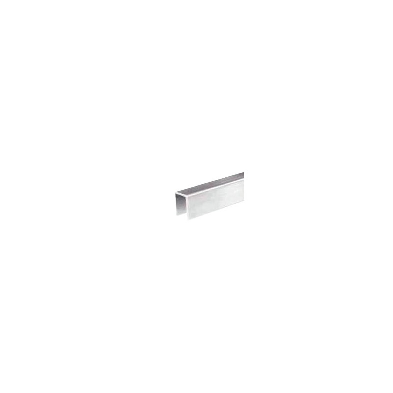 5 Profili A U In Alluminio Anodizzato Lucido – 10x10x1mm, Lunghezza 1 Metro Ciascuno