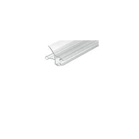Guarnizione box doccia a gocciolatoio in Pvc trasparente - barre 220cm per vetro 10mm