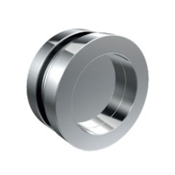 Anello per Porta e Box Doccia Scorrevole in Acciaio Inox Lucido - Diametro 40mm