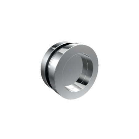 Anello per Porta e Box Doccia Scorrevole in Acciaio Inox Lucido - Diametro 40mm