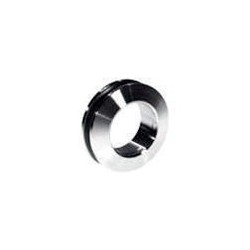 Anello per Porta e Box Doccia Scorrevole o a Libro in Acciaio Inox Nero - Diametro 64mm