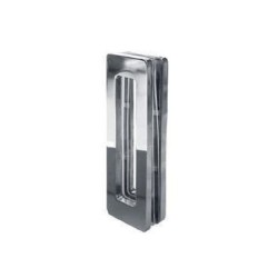 Maniglia rettangolare per porta e box doccia scorrevole i Acciaio Inox Lucido - 15x15cm