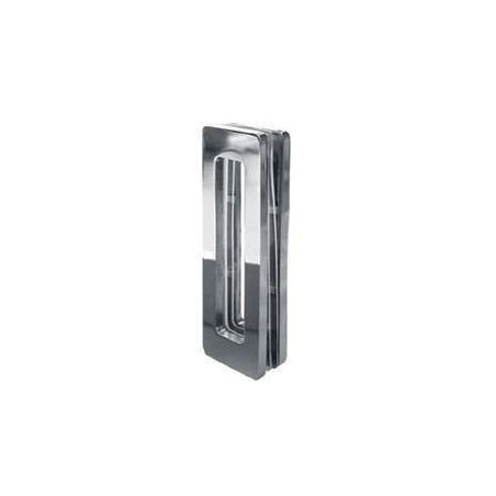 Maniglia rettangolare per porta e box doccia scorrevole i Acciaio Inox Lucido - 15x15cm