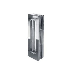 Maniglia rettangolare per porta e box doccia scorrevole i Acciaio Inox Satinato - 15x15cm