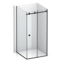 MITOR ganci per box doccia in vetro - acciaio inox nero (40124) - Bath &  Living