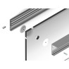 Kit Porta Scorrevole singola Frontal alluminio anodizzato - 2 mt
