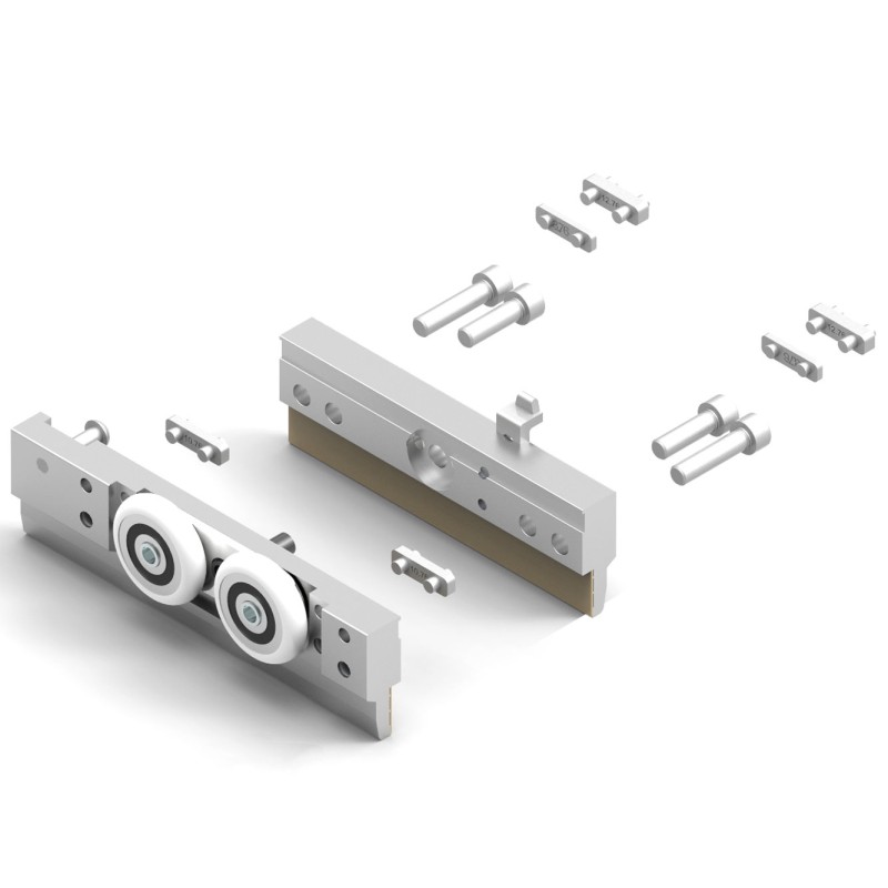 2M (6.6FT) Acciaio Inox Rail Porta Scorrevole, Hardware Kit Di Guida - Foto 6