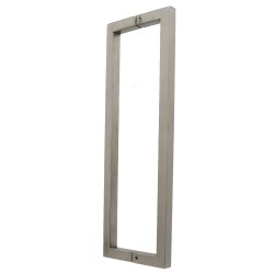 Maniglia Doppia per Porta e Box Doccia in Acciaio Inox Satinato - 32cm