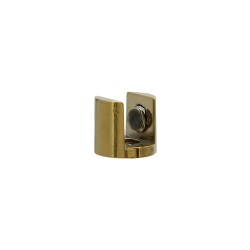 Reggimensola "cilindro" in Lega di Zinco Oro - 2x2cm - Spessore vetro da 6 a 10mm