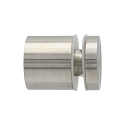 Distanziale cilindrico con Collare senza viti a Vista in Acciaio Inox Satinato - h40 Diametro 48mm