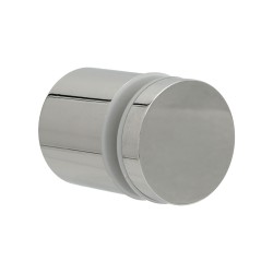 Distanziale cilindrico con Collare senza viti a Vista in Acciaio Inox Lucido - h40 Diametro 48mm