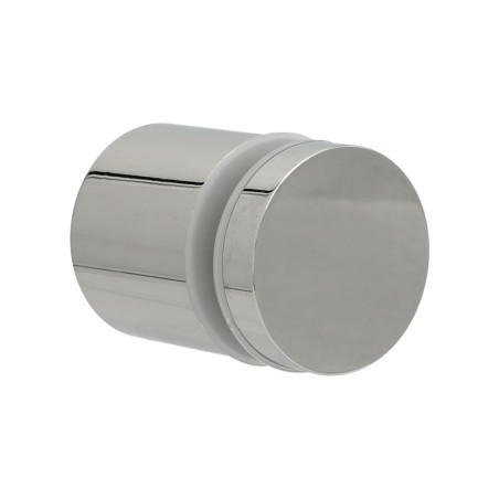 Distanziale cilindrico con Collare senza viti a Vista in Acciaio Inox Lucido - h40 Diametro 48mm