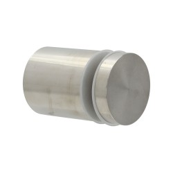 Distanziale cilindrico con Collare senza viti a Vista in Acciaio Inox Satinato - h50 Diametro 48mm